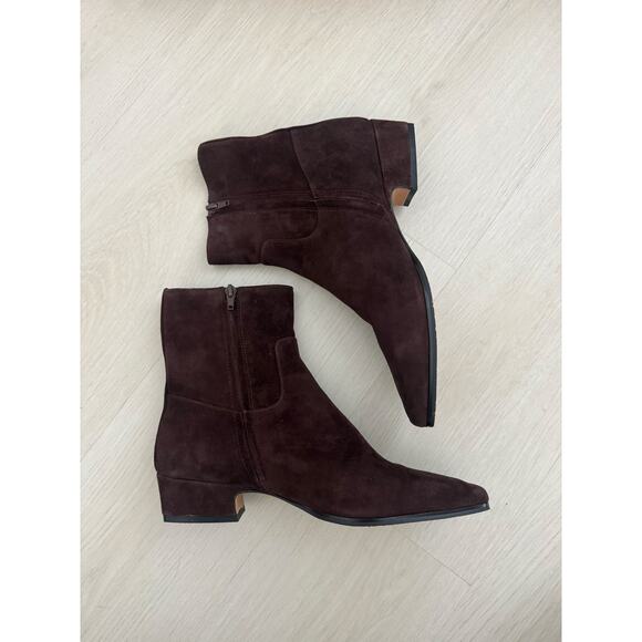 Steve Madden Dusty Boot in Chocolate Brown Suede - Picture 3 of 9